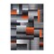 Flash Furniture Orange 6' x 9' Modern Color Blocked Area Rug ACD-RGTRZ861-69-OR-GG - alternate 2